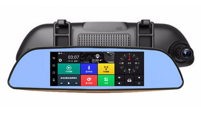 Зеркало видеорегистратор Phisung H2 16Gb